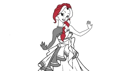 ������ɫ�滭��