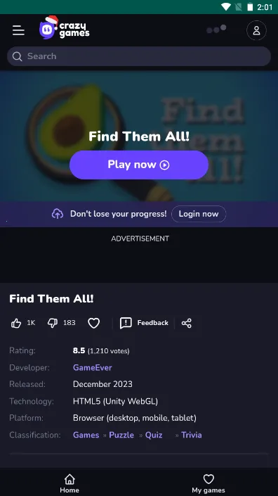 CrazyGames(��Ϸ��Դƽ̨)v1.4 �ֻ����ͼ