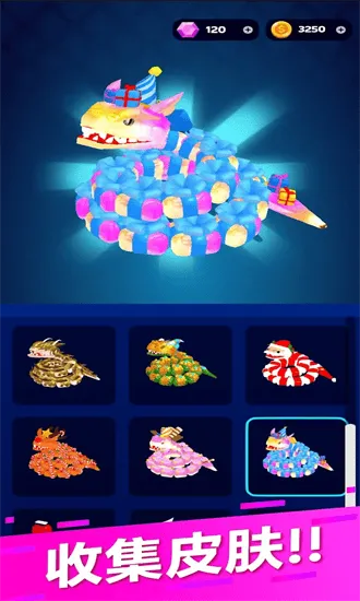 �߳�ͻsnake Clash��Ϸv72.1.0 �ٷ������ͼ